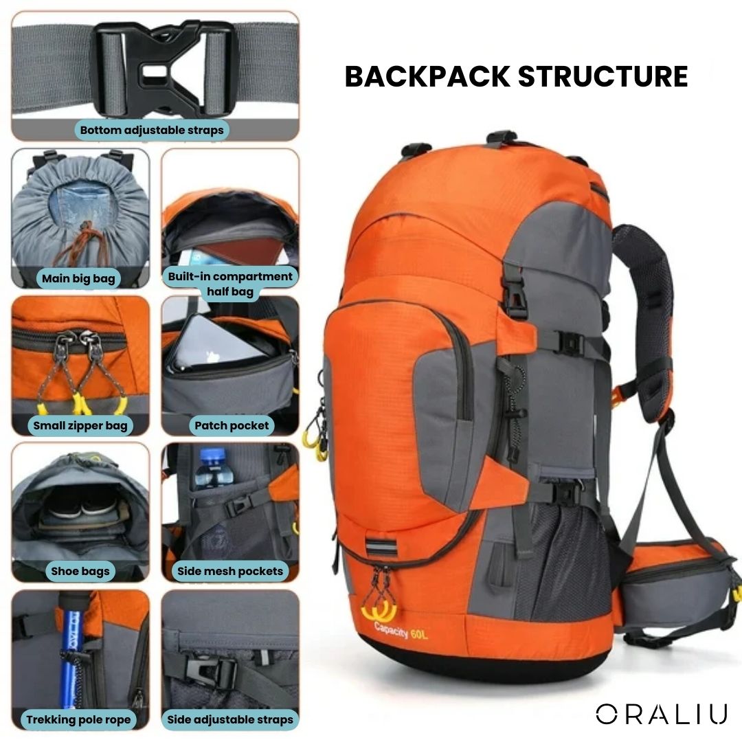60L Waterproof Adventure Pack | Essential Outdoor Gear
