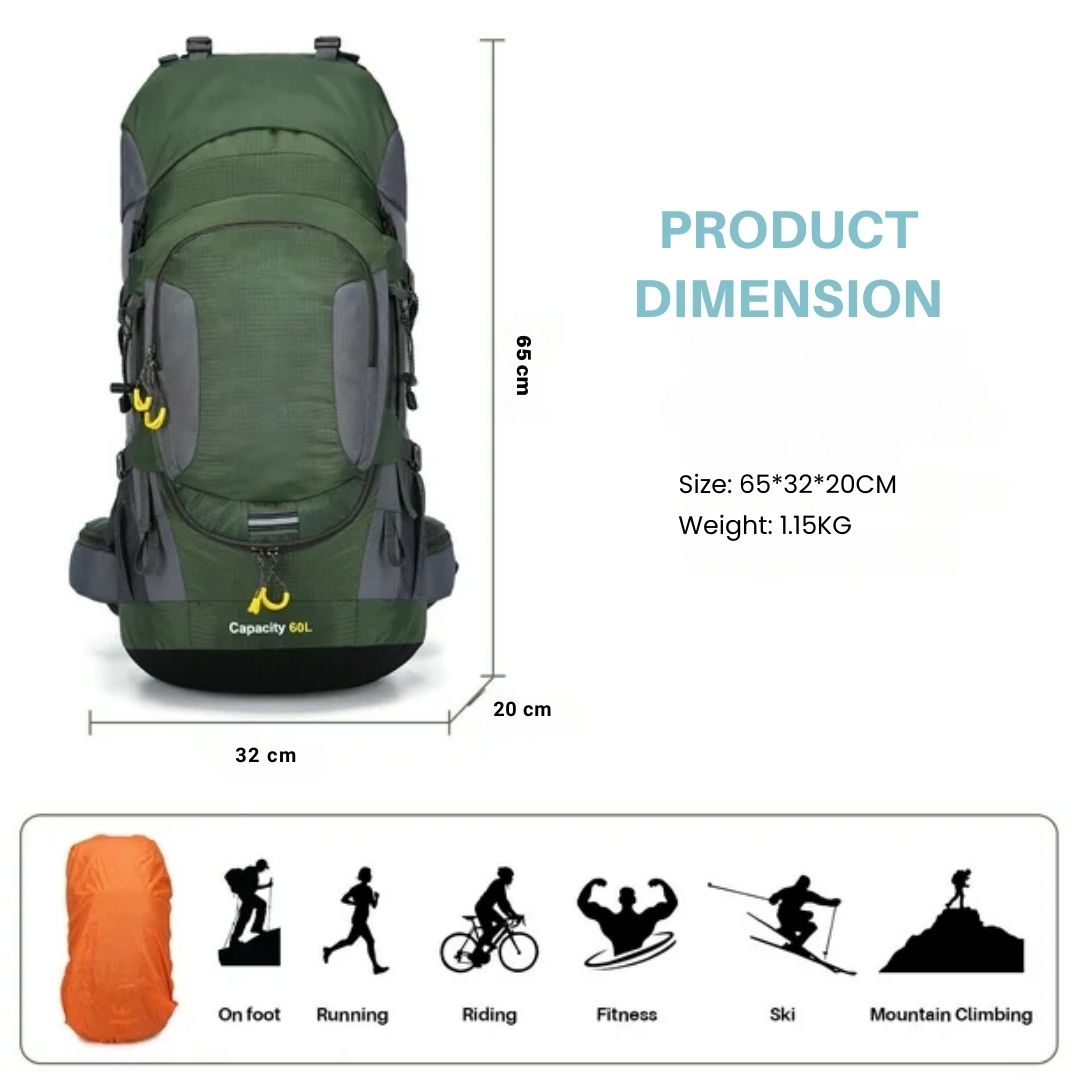 60L Waterproof Adventure Pack | Essential Outdoor Gear