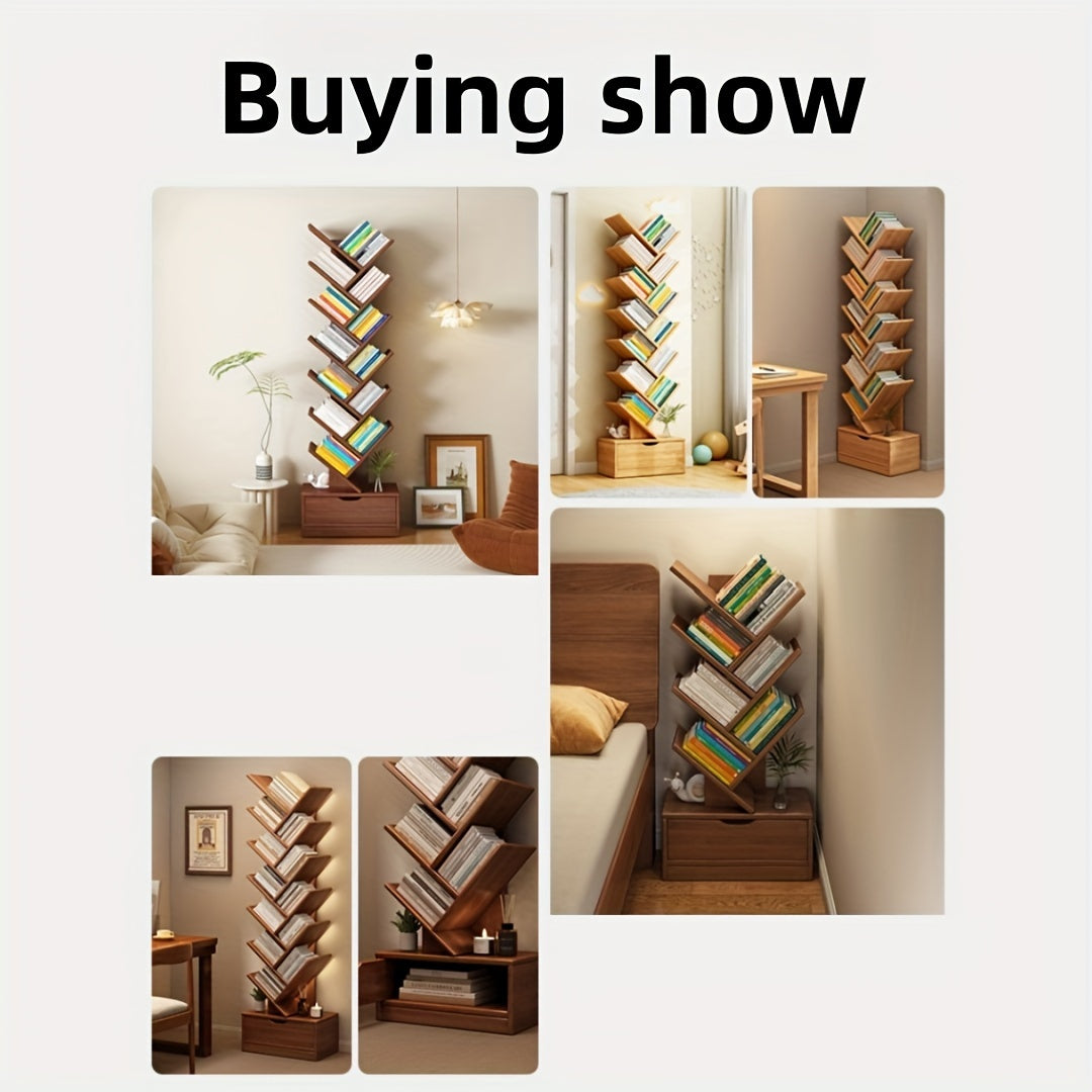 TreeShelf™ Vertical Bookcase – Stylish & Space-Saving Storage Solution
