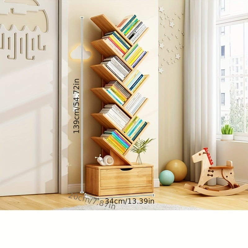TreeShelf™ Vertical Bookcase – Stylish & Space-Saving Storage Solution