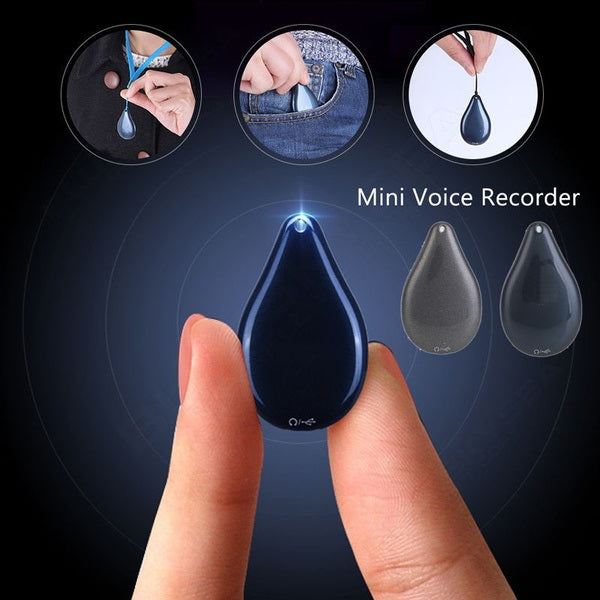 100-Hour Keychain Voice Recorder - Portable & Discreet