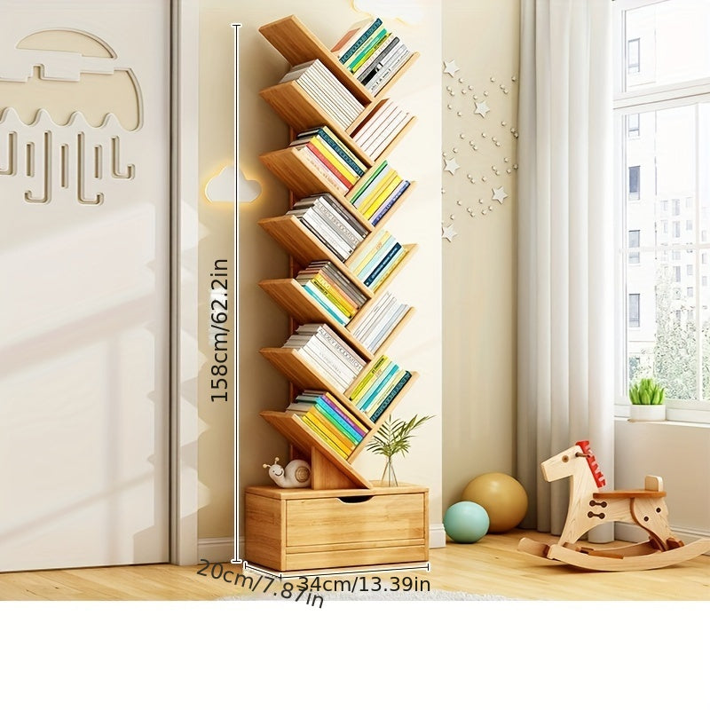 TreeShelf™ Vertical Bookcase – Stylish & Space-Saving Storage Solution