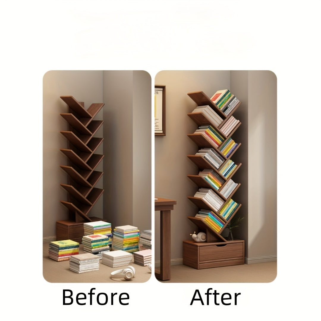 TreeShelf™ Vertical Bookcase – Stylish & Space-Saving Storage Solution